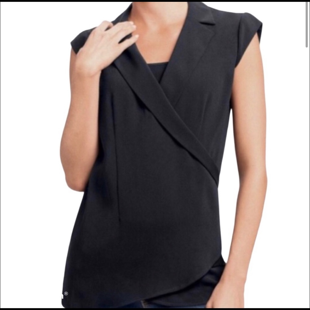 CAbi Drapey Origami Top in black